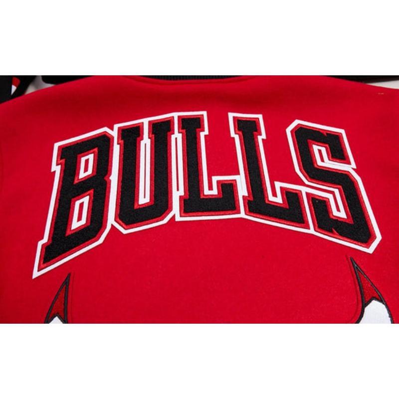 Pro Standard プロスタンダード NBA公式 正規品 メンズ スタジャン ジャケット シカゴ・ブルズ CHICAGO BULLSの画像