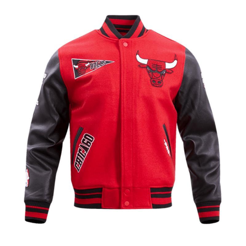 Pro Standard プロスタンダード NBA公式 正規品 メンズ スタジャン ジャケット シカゴ・ブルズ CHICAGO BULLSの画像
