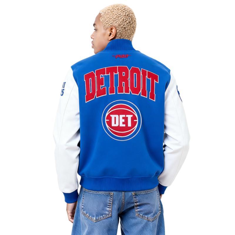Pro Standard プロスタンダード NBA公式 正規品 メンズ スタジャン ジャケット デトロイト・ピストンズ DETROIT PISTONSの画像