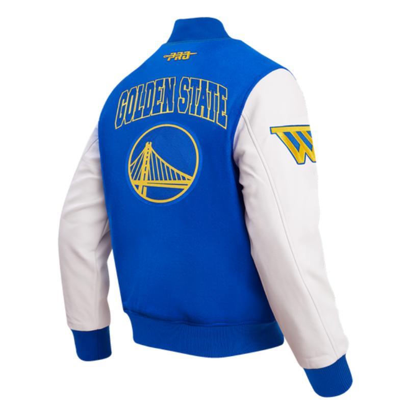 Pro Standard プロスタンダード NBA公式 メンズ スタジャン ジャケット ゴールデンステイト・ウォリアーズ ステフィン・カリー GOLDEN STATE WARRIORSの画像