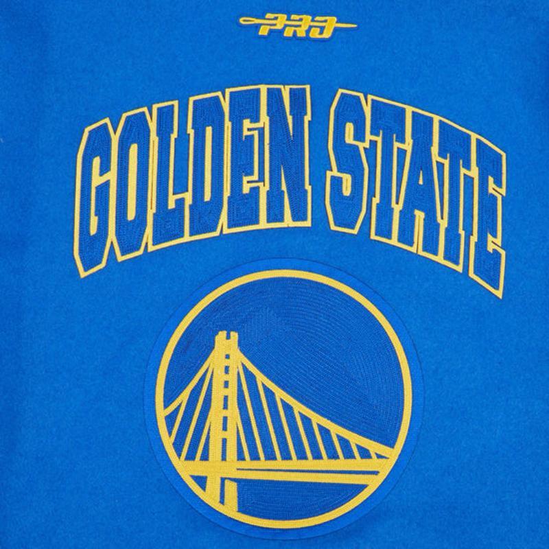 Pro Standard プロスタンダード NBA公式 メンズ スタジャン ジャケット ゴールデンステイト・ウォリアーズ ステフィン・カリー GOLDEN STATE WARRIORSの画像