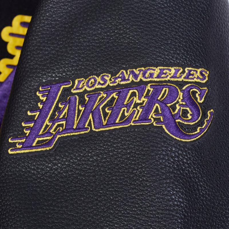 Pro Standard プロスタンダード NBA公式 正規品 メンズ スタジャン ジャケット ロサンゼルス・レイカーズ レブロン 八村塁 ルカ・ドンチッチ LAKERSの画像