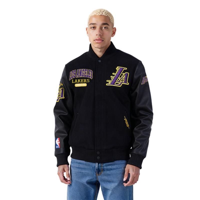 Pro Standard プロスタンダード NBA公式 正規品 メンズ スタジャン ジャケット ロサンゼルス・レイカーズ レブロン 八村塁 ルカ・ドンチッチ LAKERSの画像