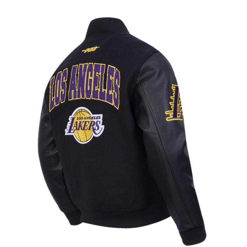 Pro Standard プロスタンダード NBA公式 正規品 メンズ スタジャン ジャケット ロサンゼルス・レイカーズ レブロン 八村塁 ルカ・ドンチッチ LAKERSの画像