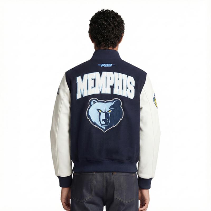 Pro Standard プロスタンダード NBA公式 正規品 メンズ スタジャン ジャケット メンフィス・グリズリーズ ジャ・モラント MEMPHIS GRIZZLIESの画像