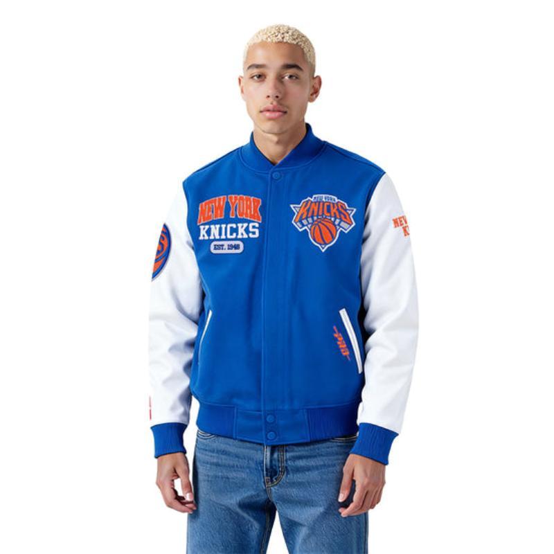 Pro Standard プロスタンダード NBA公式 正規品 メンズ スタジャン ジャケット ニューヨーク・ニックス NEW YORK KNICKSの画像