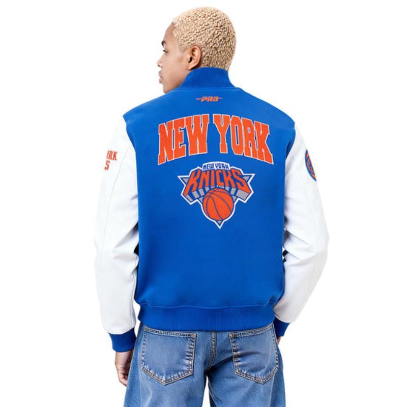 Pro Standard プロスタンダード NBA公式 正規品 メンズ スタジャン ジャケット ニューヨーク・ニックス NEW YORK KNICKSの画像