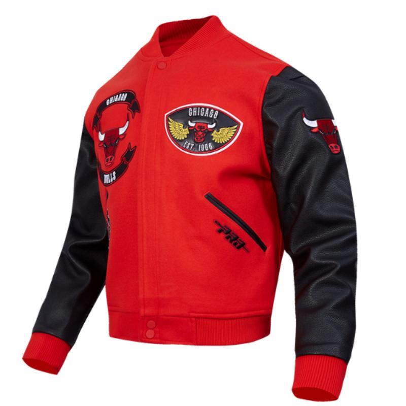 Pro Standard プロスタンダード NBA公式 正規品 メンズ スタジャン ジャケット シカゴ・ブルズ CHICAGO BULLSの画像