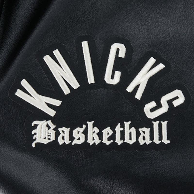 Pro Standard プロスタンダード NBA公式 正規品 メンズ レザージャケット 革ジャン スタジャン ニューヨーク・ニックス NEW YORK KNICKSの画像