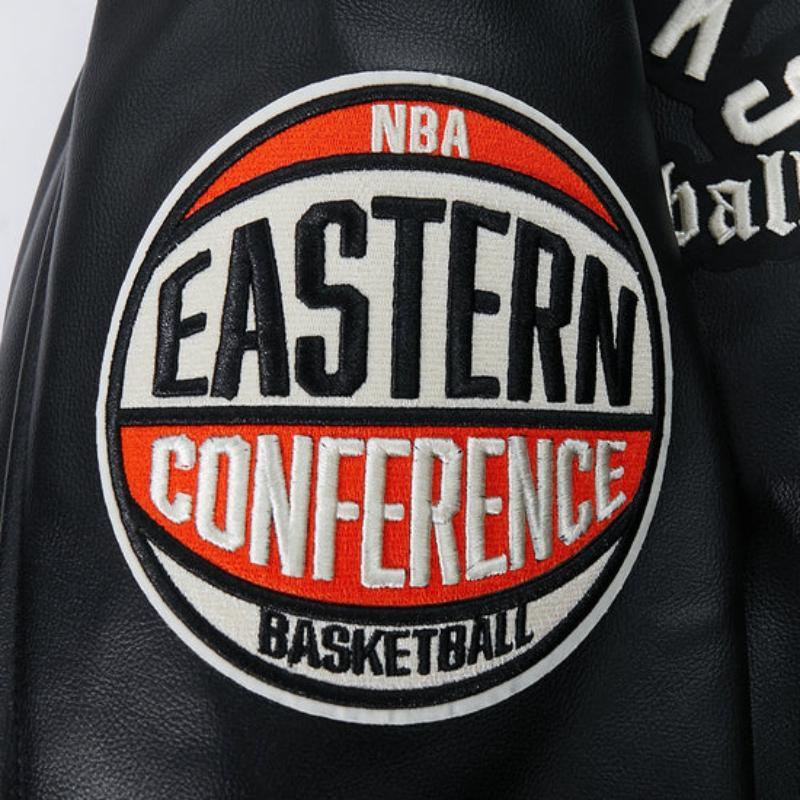 Pro Standard プロスタンダード NBA公式 正規品 メンズ レザージャケット 革ジャン スタジャン ニューヨーク・ニックス NEW YORK KNICKSの画像