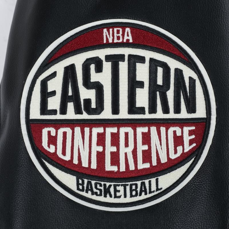 Pro Standard プロスタンダード NBA公式 正規品 メンズ レザージャケット 革ジャン スタジャン アトランタ・ホークス ATLANTA HAWKSの画像
