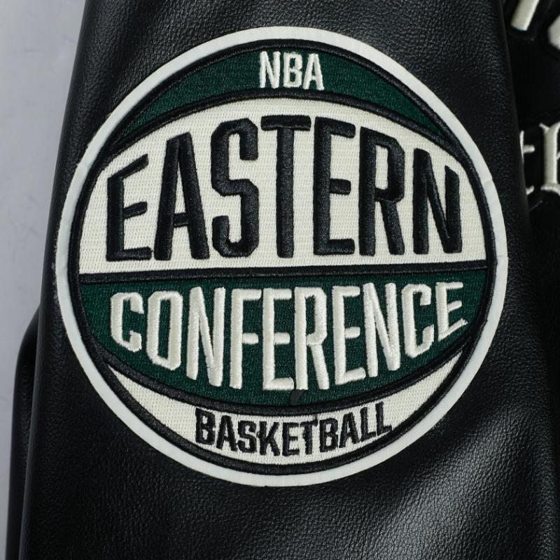 Pro Standard プロスタンダード NBA公式 正規品 メンズ レザージャケット 革ジャン スタジャン ボストン・セルティックス BOSTON CELTICSの画像