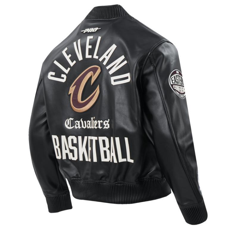 Pro Standard プロスタンダード NBA公式 正規品 メンズ レザージャケット 革ジャン スタジャン クリーブランド・キャバリアーズ CLEVELAND CAVALIERSの画像