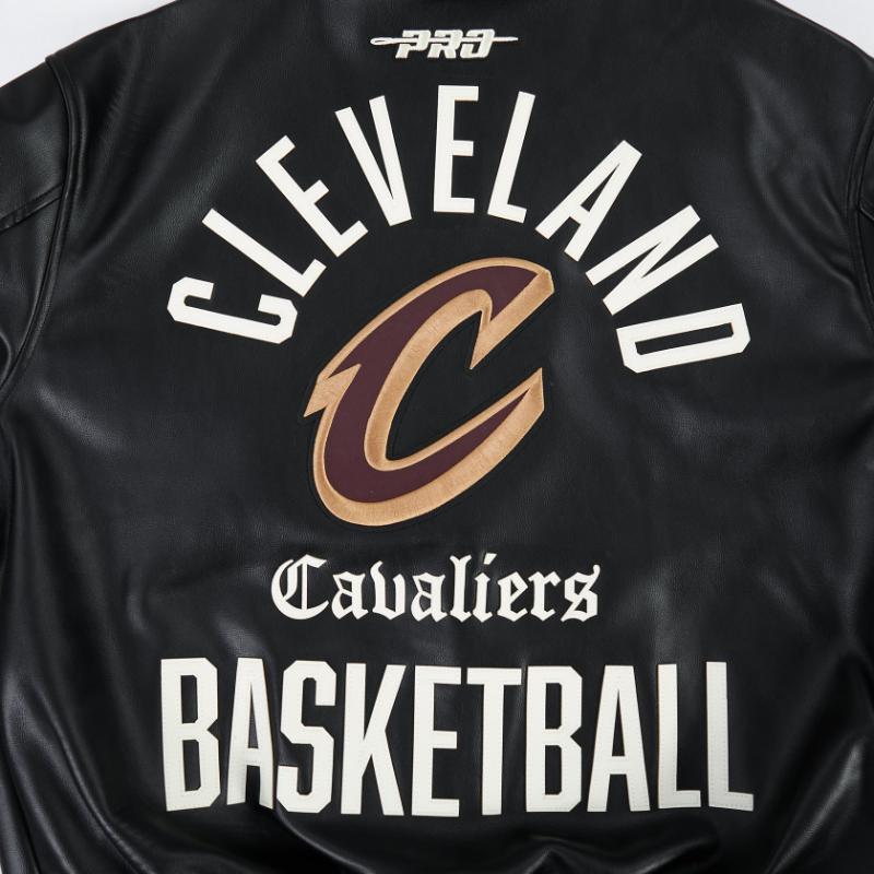 Pro Standard プロスタンダード NBA公式 正規品 メンズ レザージャケット 革ジャン スタジャン クリーブランド・キャバリアーズ CLEVELAND CAVALIERSの画像