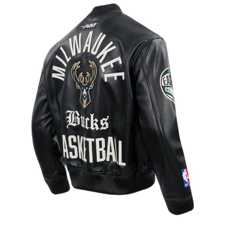 さ*す様 Milwaukee ミルウォーキー レザーライダースジャケット 本革 Pro Standard プロスタンダード NBA公式 正規品 メンズ レザー