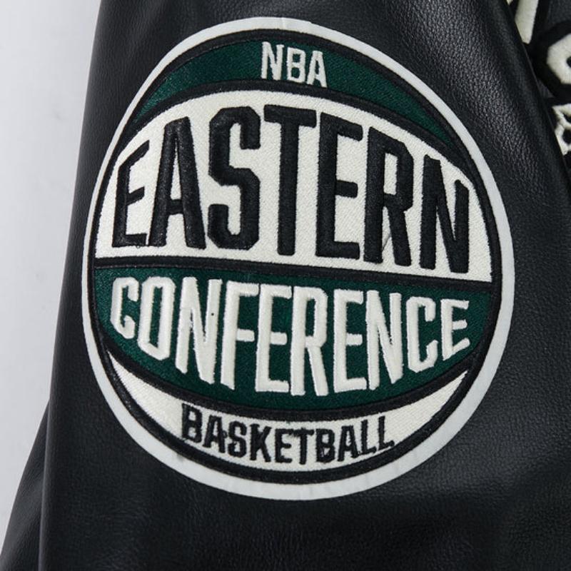 Pro Standard プロスタンダード NBA公式 正規品 メンズ レザージャケット 革ジャン スタジャン ミルウォーキー・バックス MILWAUKEE BUCKSの画像
