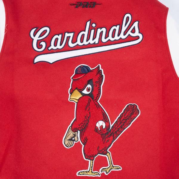 Pro Standard プロスタンダード MLB メンズ スタジャン ジャケット カージナルス ヌートバー ST. LOUIS CARDINALS RETRO CLASSICS RIB WOOL VARSITY JACKETの画像