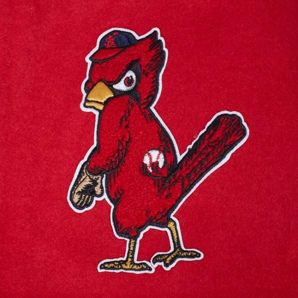 Pro Standard プロスタンダード MLB メンズ スタジャン ジャケット カージナルス ヌートバー ST. LOUIS CARDINALS RETRO CLASSICS RIB WOOL VARSITY JACKETの画像