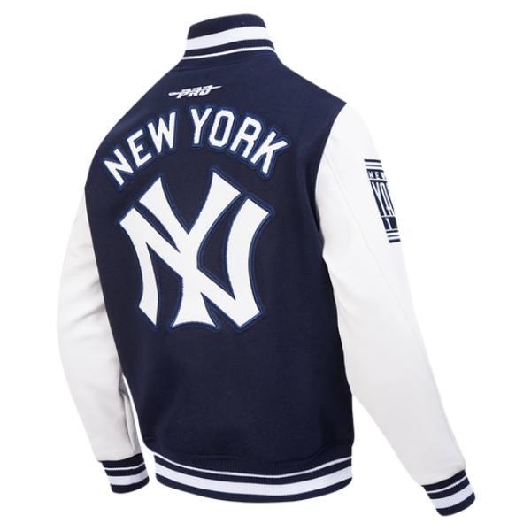 Pro Standard プロスタンダード MLB メンズ スタジャン ジャケット ヤンキース ジャッジ NEW YORK YANKEES RETRO CLASSICS RIB WOOL VARSITY JACKETの画像