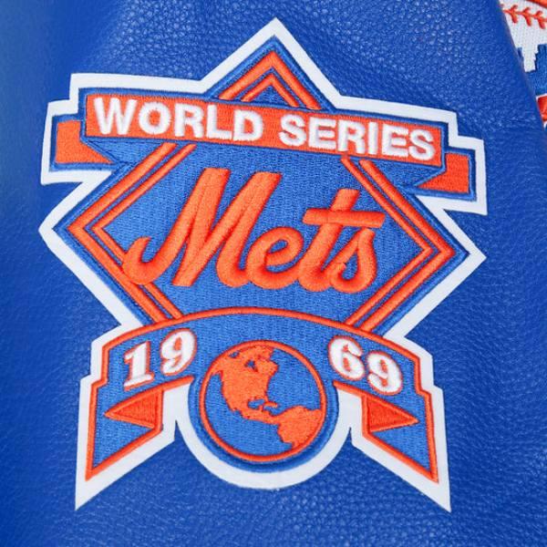 Pro Standard プロスタンダード MLB メンズ スタジャン ジャケット メッツ 千賀滉大 NEW YORK METS RETRO CLASSICS RIB WOOL VARSITY JACKETの画像