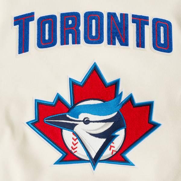 Pro Standard プロスタンダード MLB メンズ スタジャン ジャケット ブルージェイズ 岡本和真 TORONTO BLUE JAYS RETRO CLASSIC RIB WOOL VARSITY JACKETの画像