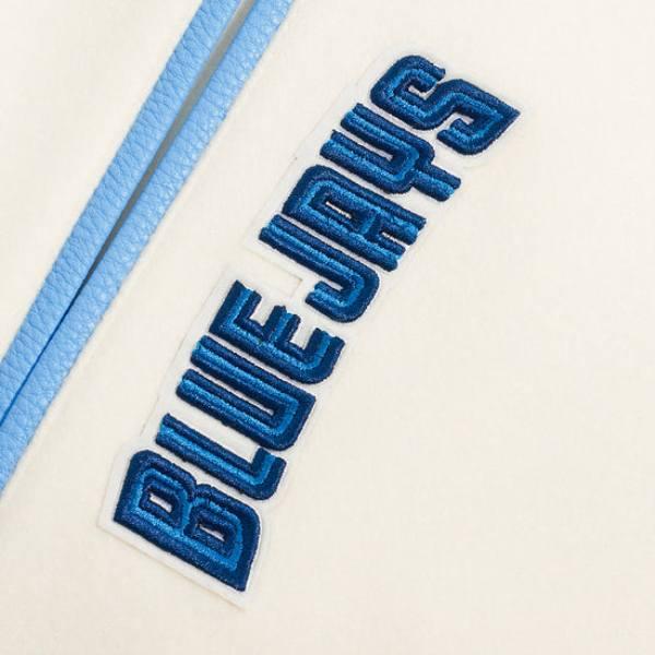 Pro Standard プロスタンダード MLB メンズ スタジャン ジャケット ブルージェイズ 岡本和真 TORONTO BLUE JAYS RETRO CLASSIC RIB WOOL VARSITY JACKETの画像