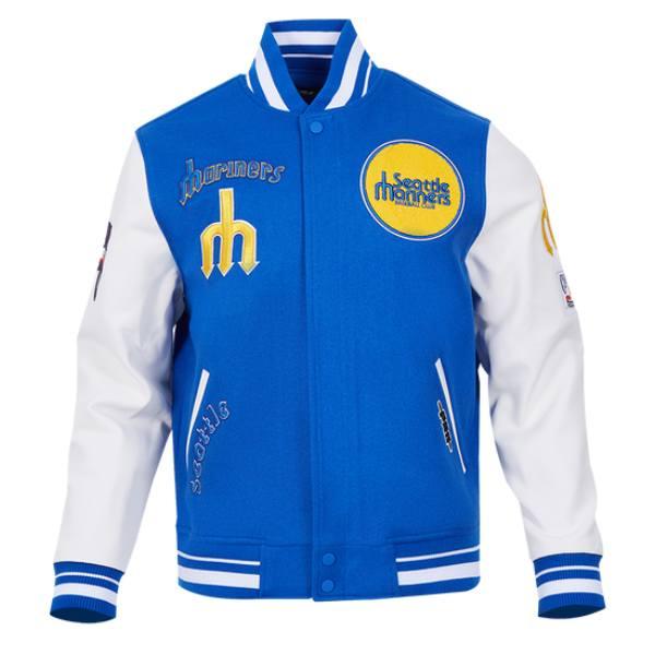 Pro Standard プロスタンダード MLB メンズ スタジャン ジャケット マリナーズ イチロー SEATTLE MARINERS RETRO CLASSIC RIB WOOL VARSITY JACKETの画像