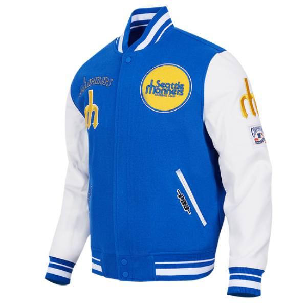 Pro Standard プロスタンダード MLB メンズ スタジャン ジャケット マリナーズ イチロー SEATTLE MARINERS RETRO CLASSIC RIB WOOL VARSITY JACKETの画像