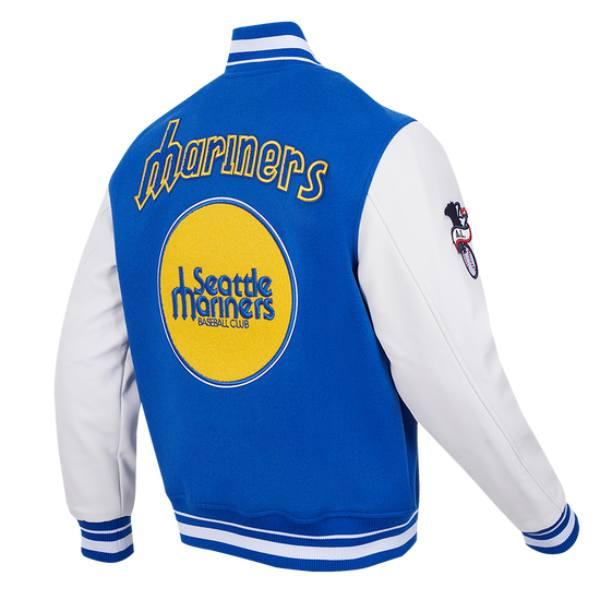Pro Standard プロスタンダード MLB メンズ スタジャン ジャケット マリナーズ イチロー SEATTLE MARINERS RETRO CLASSIC RIB WOOL VARSITY JACKETの画像