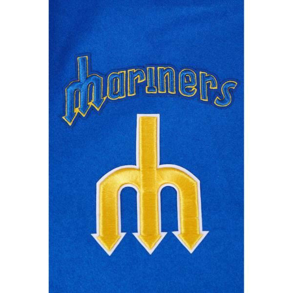 Pro Standard プロスタンダード MLB メンズ スタジャン ジャケット マリナーズ イチロー SEATTLE MARINERS RETRO CLASSIC RIB WOOL VARSITY JACKETの画像