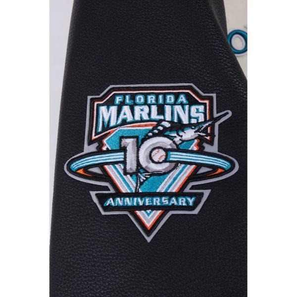 Pro Standard プロスタンダード MLB メンズ スタジャン ジャケット マーリンズ FLORIDA MARLINS RETRO CLASSIC RIB WOOL VARSITY JACKETの画像