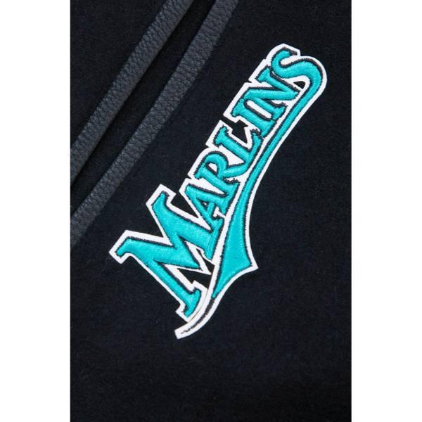 Pro Standard プロスタンダード MLB メンズ スタジャン ジャケット マーリンズ FLORIDA MARLINS RETRO CLASSIC RIB WOOL VARSITY JACKETの画像