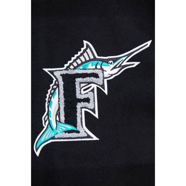 Pro Standard プロスタンダード MLB メンズ スタジャン ジャケット マーリンズ FLORIDA MARLINS RETRO CLASSIC RIB WOOL VARSITY JACKETの画像