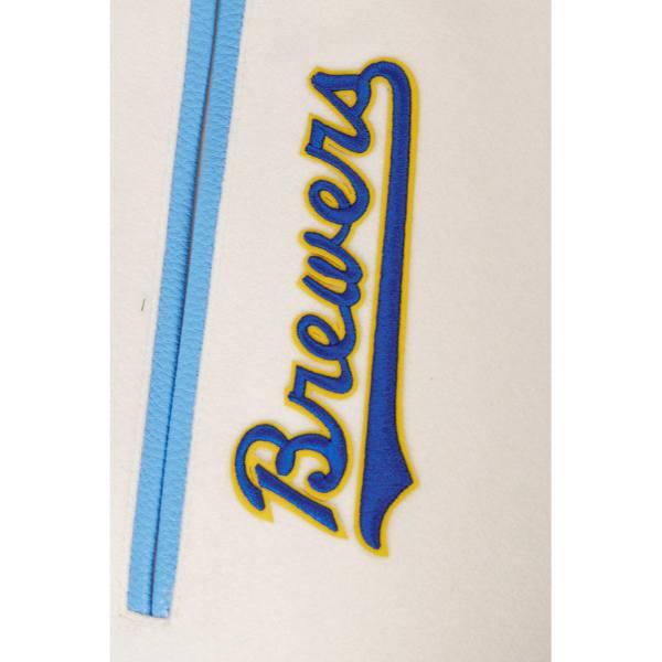 Pro Standard プロスタンダード MLB メンズ スタジャン ジャケット ブリュワーズ ブルワーズ MILWAUKEE BREWERS RETRO CLASSIC RIB WOOL VARSITY JACKETの画像