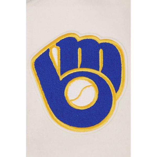 Pro Standard プロスタンダード MLB メンズ スタジャン ジャケット ブリュワーズ ブルワーズ MILWAUKEE BREWERS RETRO CLASSIC RIB WOOL VARSITY JACKETの画像
