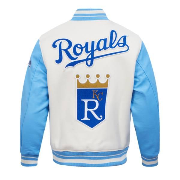 Pro Standard プロスタンダード MLB メンズ スタジャン ジャケット ロイヤルズ KANSAS CITY ROYALS RETRO CLASSIC RIB WOOL VARSITY JACKETの画像
