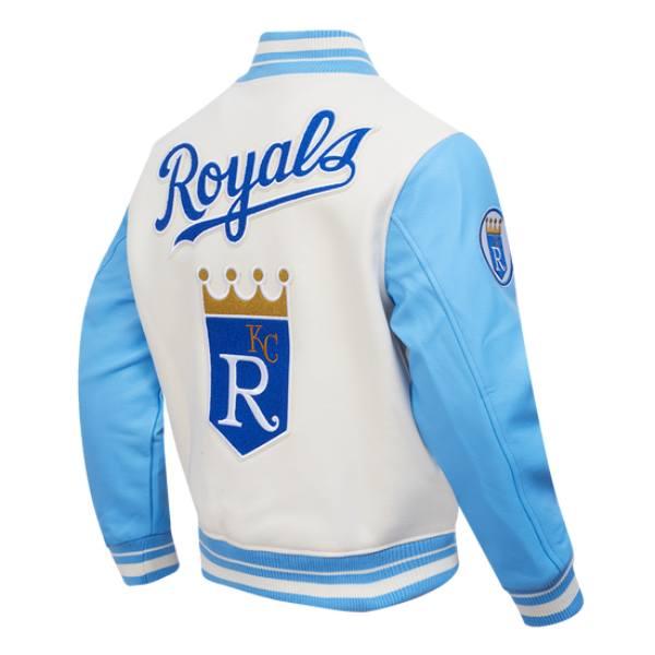 Pro Standard プロスタンダード MLB メンズ スタジャン ジャケット ロイヤルズ KANSAS CITY ROYALS RETRO CLASSIC RIB WOOL VARSITY JACKETの画像