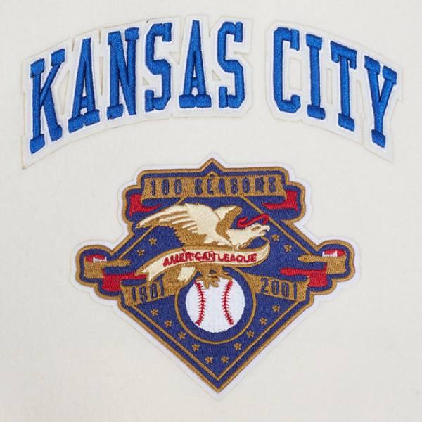 Pro Standard プロスタンダード MLB メンズ スタジャン ジャケット ロイヤルズ KANSAS CITY ROYALS RETRO CLASSIC RIB WOOL VARSITY JACKETの画像