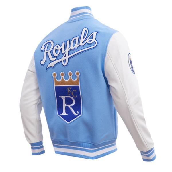 Pro Standard プロスタンダード MLB メンズ スタジャン ジャケット ロイヤルズ KANSAS CITY ROYALS RETRO CLASSIC RIB WOOL VARSITY JACKETの画像