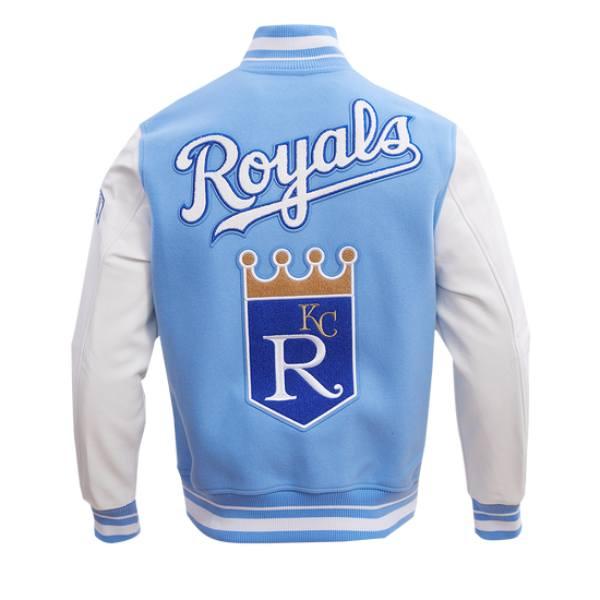 Pro Standard プロスタンダード MLB メンズ スタジャン ジャケット ロイヤルズ KANSAS CITY ROYALS RETRO CLASSIC RIB WOOL VARSITY JACKETの画像