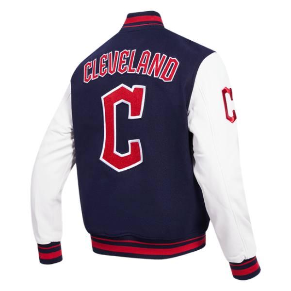 Pro Standard プロスタンダード MLB メンズ スタジャン ジャケット ガーディアンズ CLEVELAND GUARDIANS RETRO CLASSIC RIB WOOL VARSITY JACKETの画像