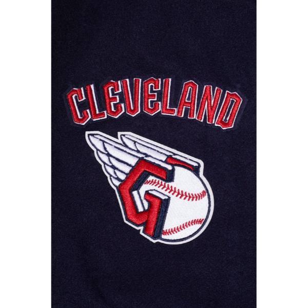 Pro Standard プロスタンダード MLB メンズ スタジャン ジャケット ガーディアンズ CLEVELAND GUARDIANS RETRO CLASSIC RIB WOOL VARSITY JACKETの画像