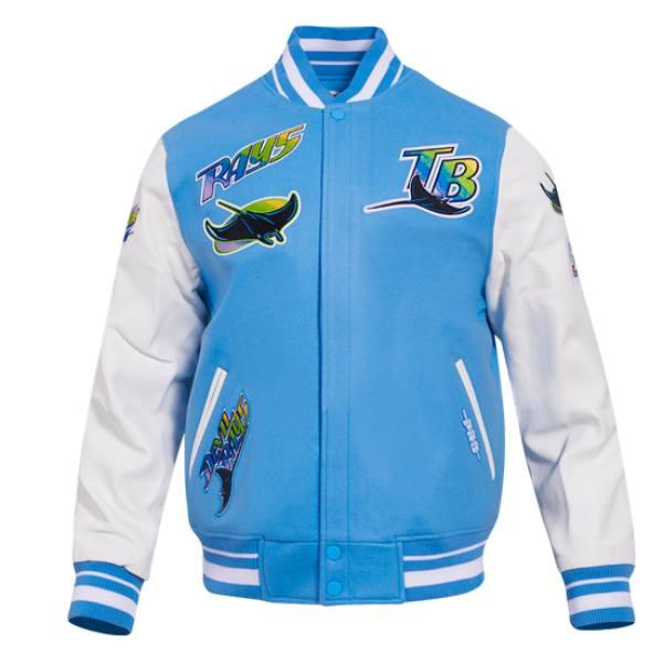 Pro Standard プロスタンダード MLB メンズ スタジャン ジャケット デビルレイズ TAMPA DEVIL RAYS RETRO CLASSIC RIB WOOL VARSITY JACKETの画像