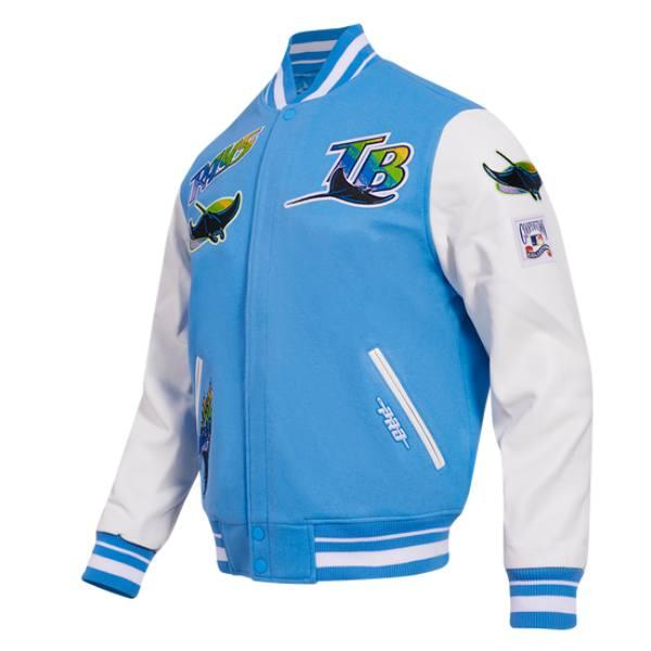 Pro Standard プロスタンダード MLB メンズ スタジャン ジャケット デビルレイズ TAMPA DEVIL RAYS RETRO CLASSIC RIB WOOL VARSITY JACKETの画像