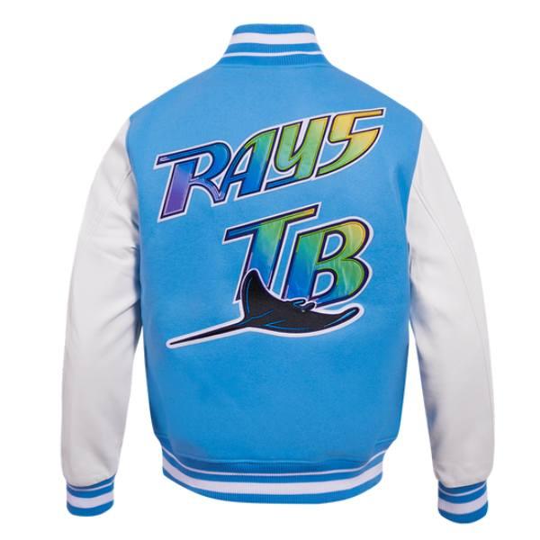 Pro Standard プロスタンダード MLB メンズ スタジャン ジャケット デビルレイズ TAMPA DEVIL RAYS RETRO CLASSIC RIB WOOL VARSITY JACKETの画像