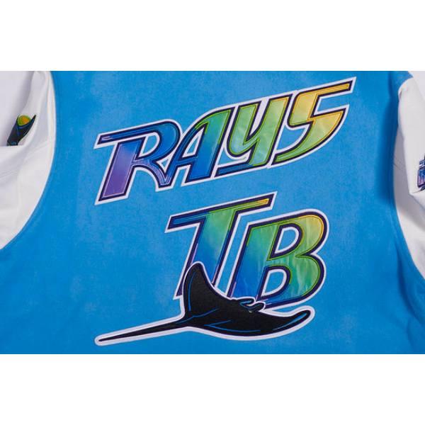 Pro Standard プロスタンダード MLB メンズ スタジャン ジャケット デビルレイズ TAMPA DEVIL RAYS RETRO CLASSIC RIB WOOL VARSITY JACKETの画像