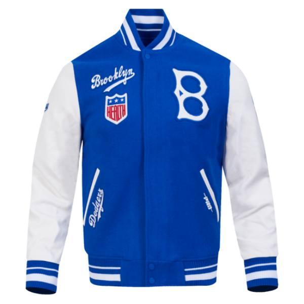 Pro Standard プロスタンダード MLB メンズ スタジャン ジャケット ドジャース 大谷翔平 山本由伸 BROOKLYN DODGERS RETRO CLASSIC RIB WOOL VARSITY JACKETの画像