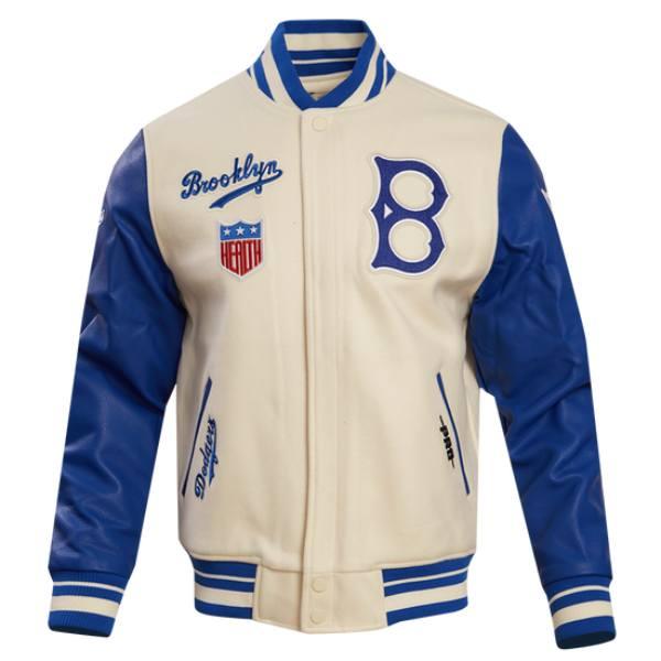 Pro Standard プロスタンダード MLB メンズ スタジャン ジャケット ドジャース 大谷翔平 山本由伸 BROOKLYN DODGERS RETRO CLASSIC RIB WOOL VARSITY JACKETの画像