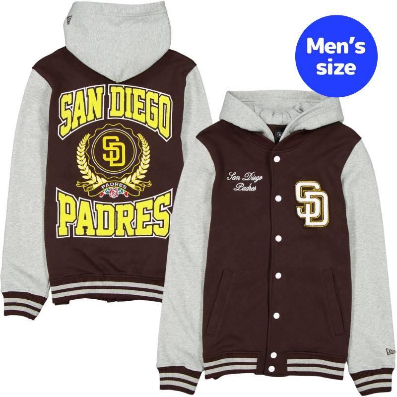 送料込 NEW ERA サンディエゴパドレス　スタジャン L シンサレート NEW ERA（ニューエラ） MLB公式 メンズ アウター ジャケット