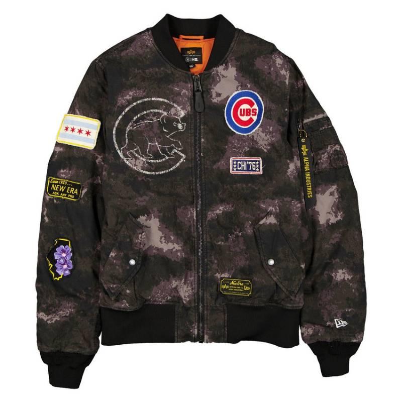 MLB公式 メンズ アウター ジャケット MA-1 スタジャン ボンバージャケット ジャンパー シカゴ・カブス 今永昇太 鈴木誠也 Chicago Cubsの画像